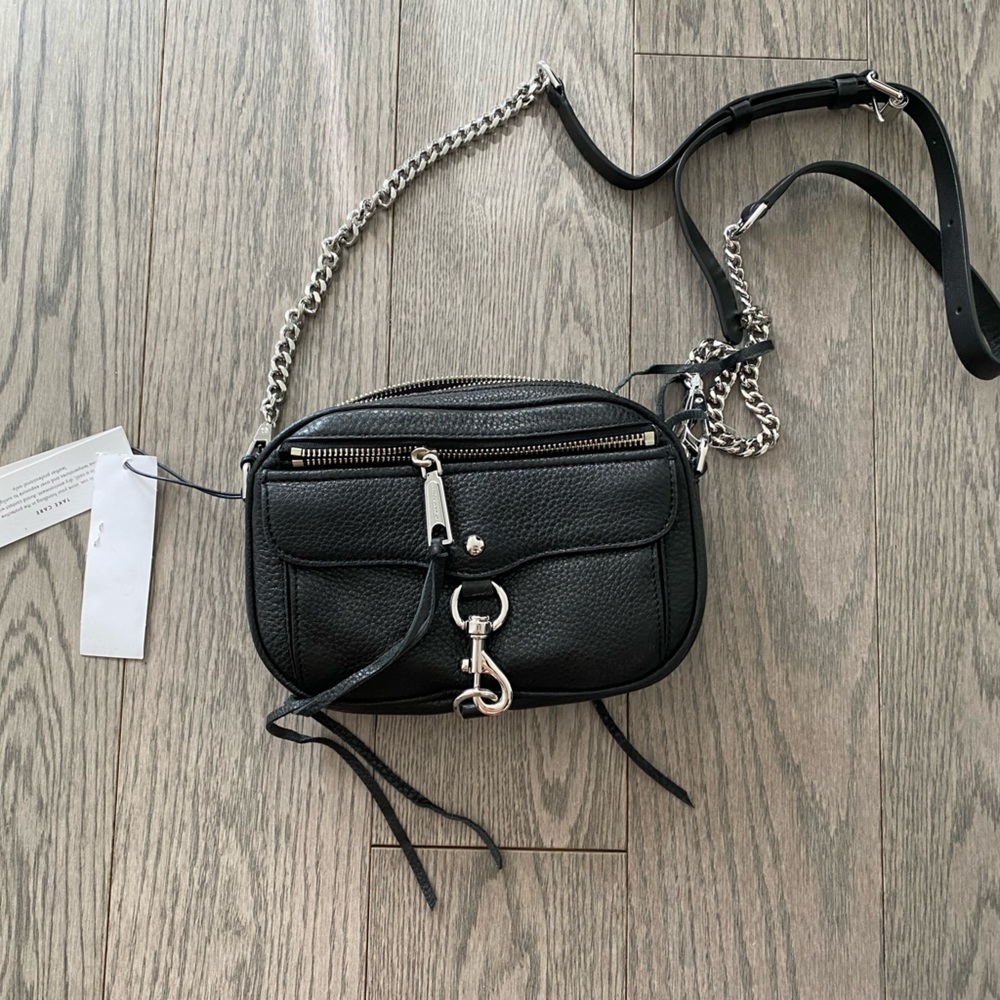 Black leather Rebecca Minkoff Crossbody Bag (NWT)